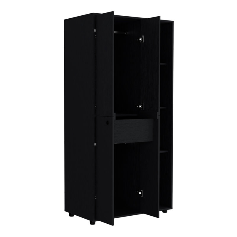 Armoire Boise, chambre à coucher, Noir