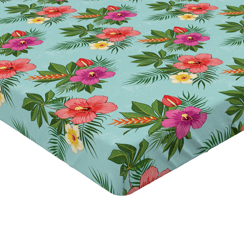 Ensemble de 2 draps-housses Ambesonne, Multicolor Floral 13, Drap-housse grand