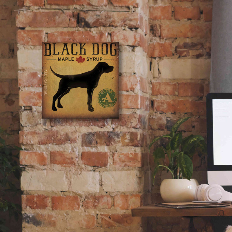 «Black Dog At Show No VT» par Ryan Fowler, estampe numérique sur toile, H 12 po x l 12 po