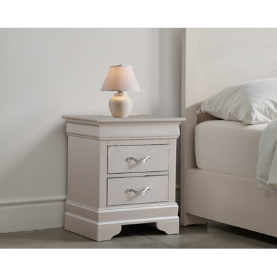 Eslov Silver Champagne Nightstand