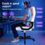 Inbox Zero Adjustable Faux Leather Swiveling PC & Racing Game Chair-1251798662