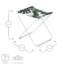 Harbour Housewares - Folding Beach Furniture - Banana Leaf