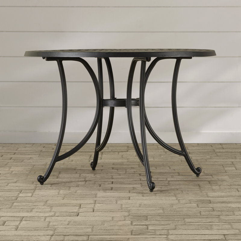 Table repas en métal Algrid, 30' ' H x 42' ' W x 42' ' L