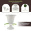 Ensemble de 2 jardinières d'extérieur - grandes et petites jardinières à urne - pots à plantes en plastique pour décoration intérieure, extérieure ou porche par Pure Garden (blanc)-1399743689