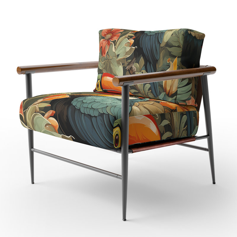 Chaise d'appoint tapissier Toucan, Noir