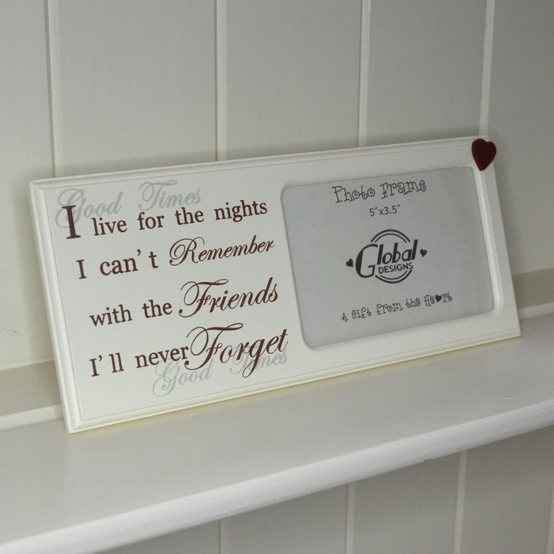 Red and Cream Single Picture Frame
