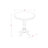 5 Piece Kitchen Counter Set Includes a Round Dining Room Table with Pedestal and 4 Dining Chairs, Mahogany-1157890558-1136093203