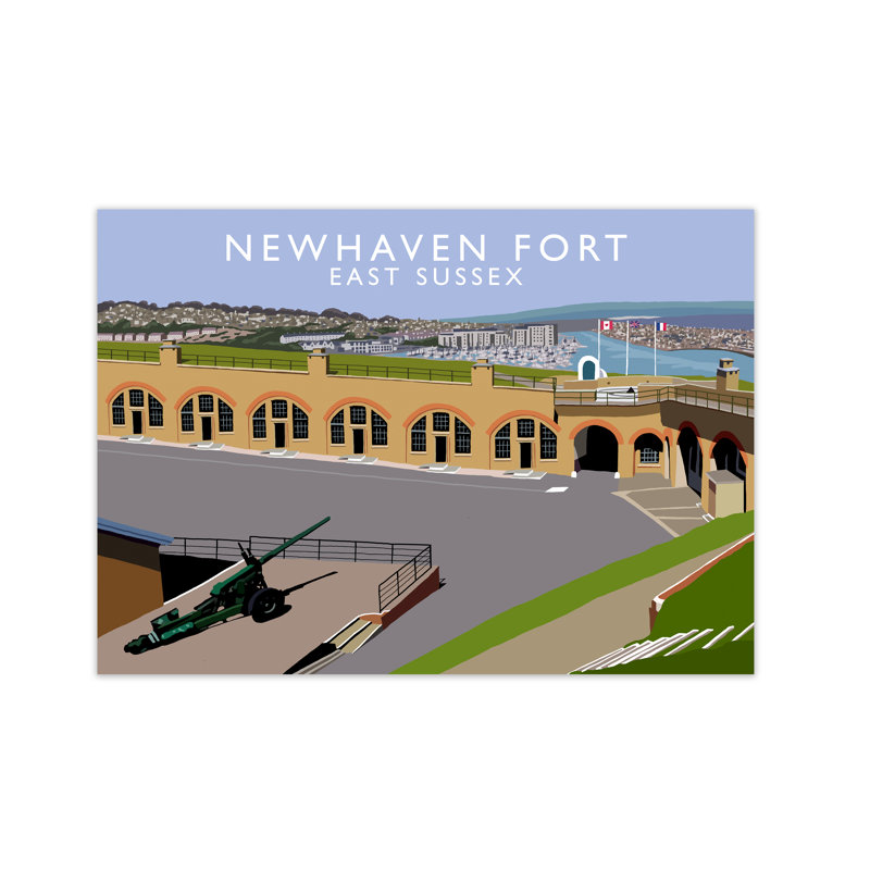 Newhaven Fort East Sussex by Richard O'Neill - Print, 42 cm H x 594 cm W