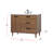 Baldwin 42 " W Freestanding Standard 1 Single Vanity Bathroom Vanity With Engineered Marble Top-685475508