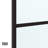 Meridian 60-in W x 74-in H Hinged Shower Door in Matte Black and Clear Grid Glass