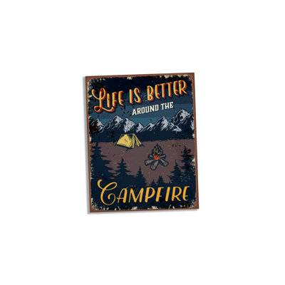 Life Is Better Around the Campfire Wall Décor