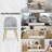 Modern Velvet Armless Side Dining Chairs-577782350