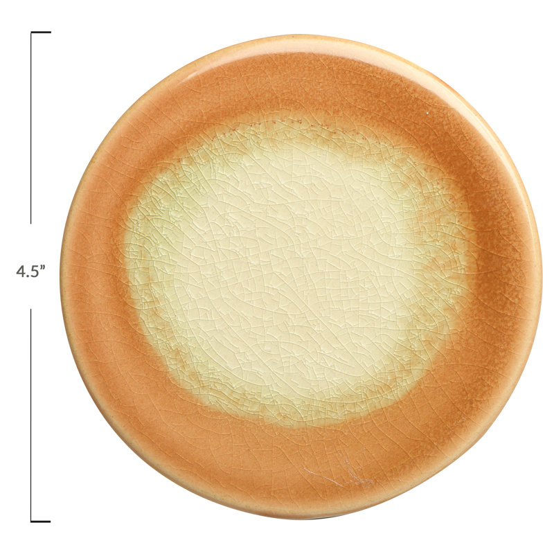 Stoneware Reactive Glaze Coasters, Terracotta