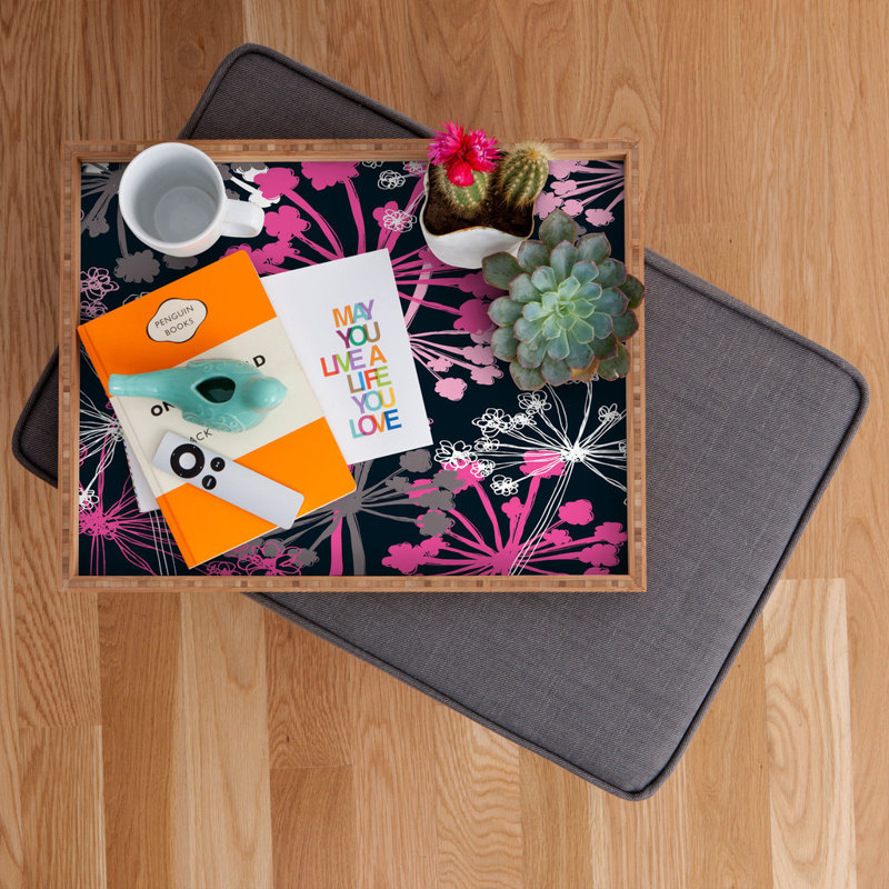 Plateau de table à café décoratif parsley cow, H 1,75 po x l 16 po x P 16 po