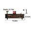 Crédence de rangement en bois massif l 70,86 po American