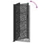 Barrière de jardin vidaXL noire 105 x 205 cm-113055255-113055252