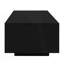 Modern High Glossy Rectangle Coffee Table, Stylish Centre Table With 16 Colour Led Lights, Living Room Table-1057250779