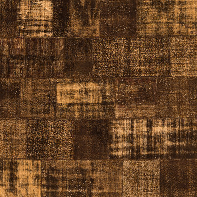 Tapis brun tissé à la machine Mja