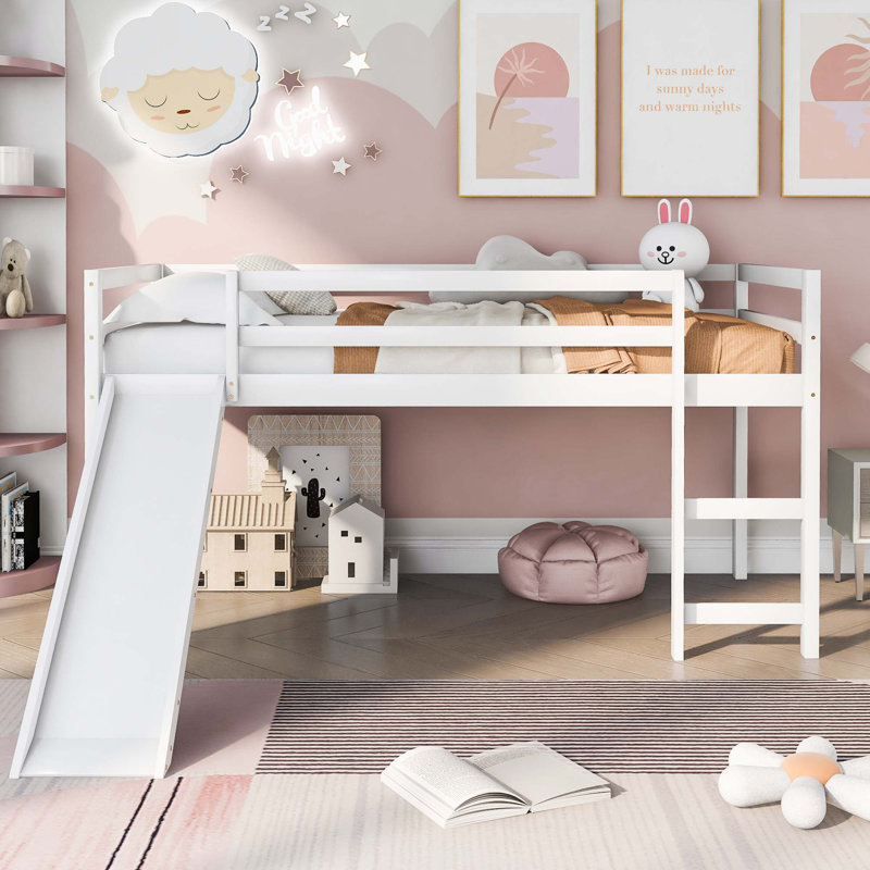 Stylish Multifunctional Loft Bed with Slide