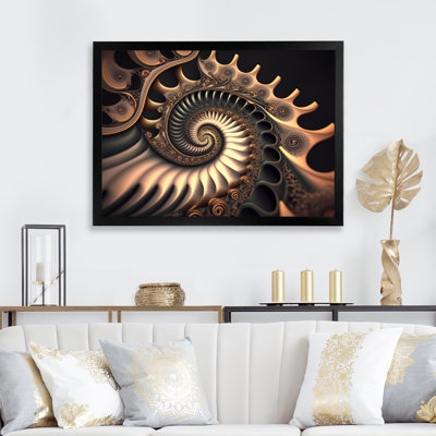 «Fractal Infinity in Gold II», reproduction sur toile