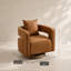 Fauteuil d'appoint pivotant à 360 degrés avec dossier courbé pour le salon et la chambre de bébé
