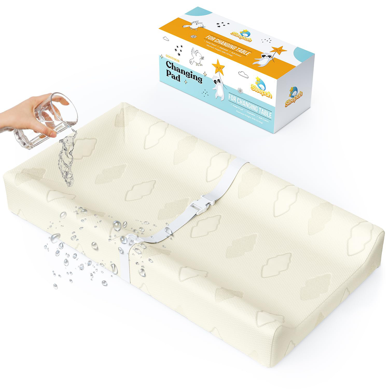 Sleepah Organic Cotton Contoured Changing Pad by Sleepah 100