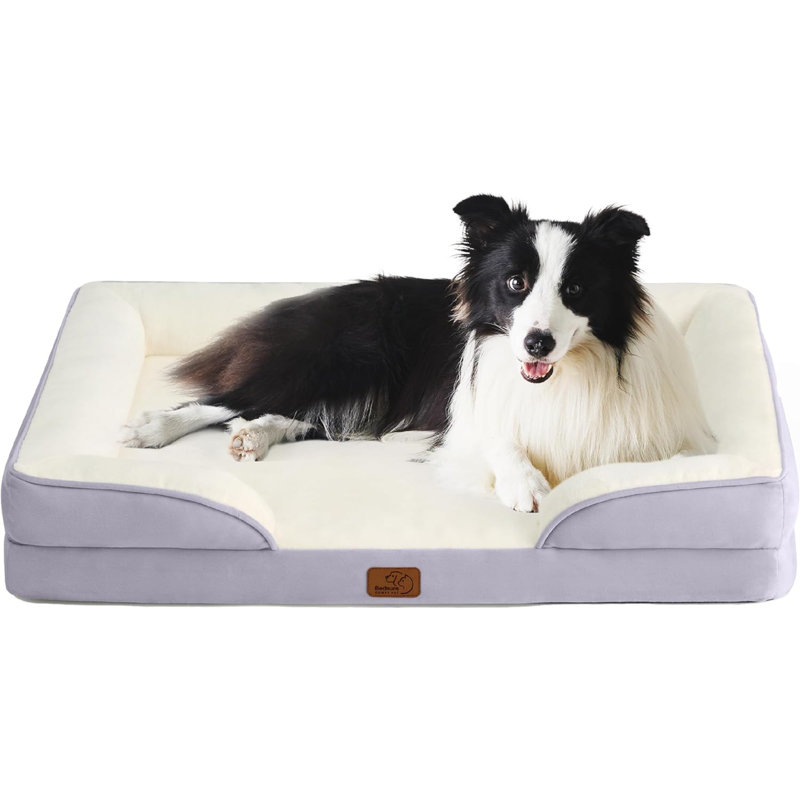 Lit confortable pour chien, H 6,5 po x l 28 po x P 38 po, Lavender