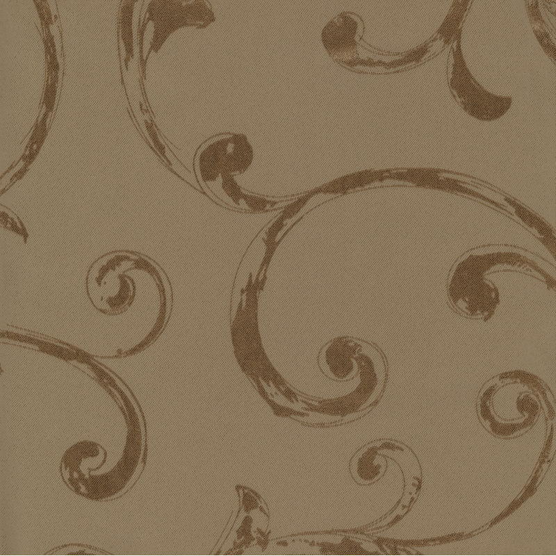 Rakowski Floral Scalloped Window Valance, Taupe