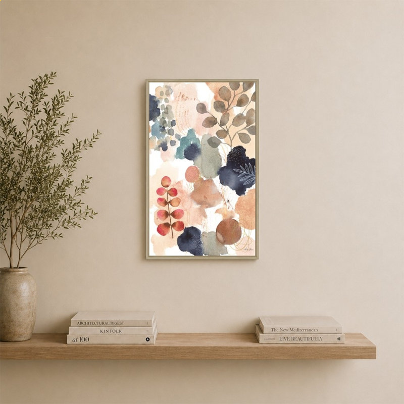 «Serene Nature IV» par Laura Horn - impression sur toile, H 34 po x l 24 po, Champagne