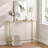 Huxley 39.4'' Glass Top Console Table-356754118-356754116