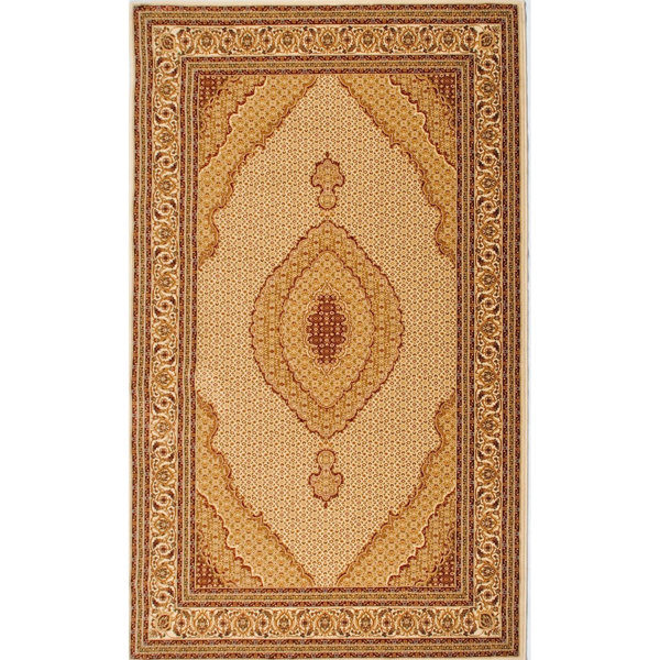 LEFANCY Hand Knotted Tan Indoor/Outdoor Rug | Wayfair