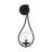 Desloge Metal Armed Sconce in Black-1205757213