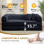 Canapé-lit futon convertible 4 en 1 en velours côtelé, 78 pouces, avec 2 oreillers, aucun assemblage requis-1443662631-1490432184