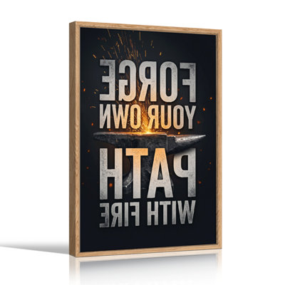 Forge Path Canvas Wall Art Oil Painting Print Set Of 1