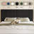 Modern Low-Profile Velvet Upholstered Platform Bed Frame With Headboard-20606712-20606710
