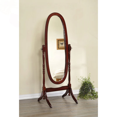 Miroir traditionnel Merlot Cheval avec cadre ovale