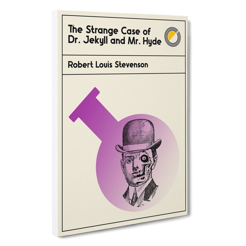 Book Cover the Strange Case of Dr Jekyll and Mr Hyde - Wrapped Canvas, 50cm H x 35cm W x 3cm D