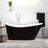71" Saunders Black Acrylic Freestanding Tub