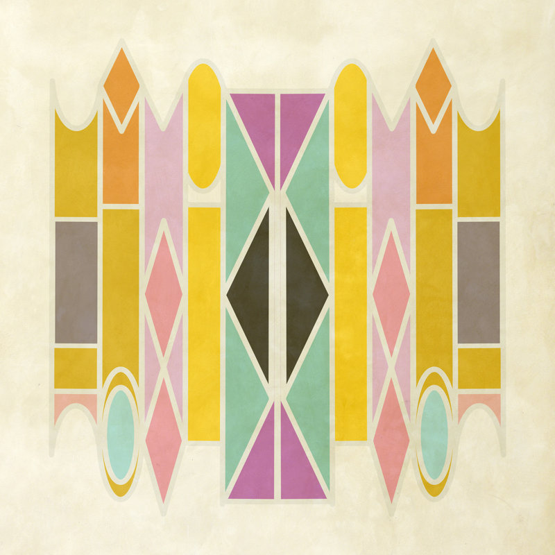 " Tribalia Exotica " by Mireille Pavesi, 30" H x 30" W, Black Single Picture Framed, Yes