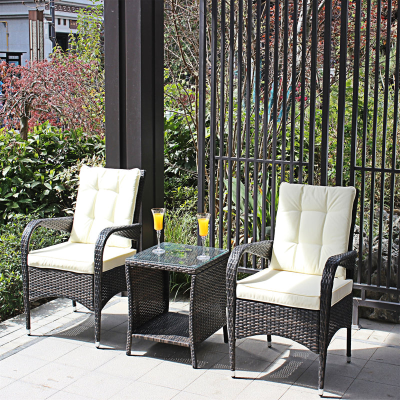 3 Piece Outdoor Conversation Set