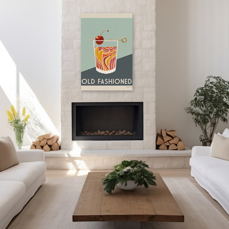 Affiche de cocktail Mid-Century moderne IV, H 48 po x l 32 po