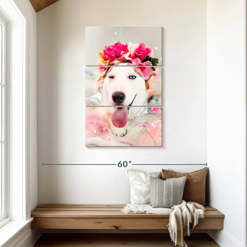 Brampt Cute Husky, 45" H x 28" W