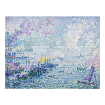 «The Port of Rotterdam» par Paul Signac - Estampe numérique