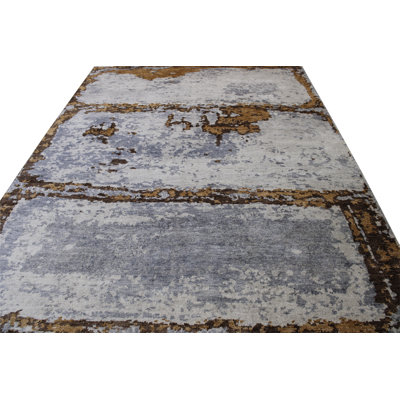 Yordano One-of-a-Kind 8.10x11.10 Area Rug Grey