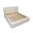 Drewry Atmane Wood Frame Upholstered Platform Bed In Cotton And Chai-1671431289