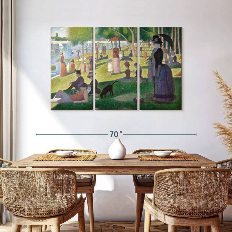 Leisha un dimanche sur la Grande Jatte, H 36 po x l 57 po