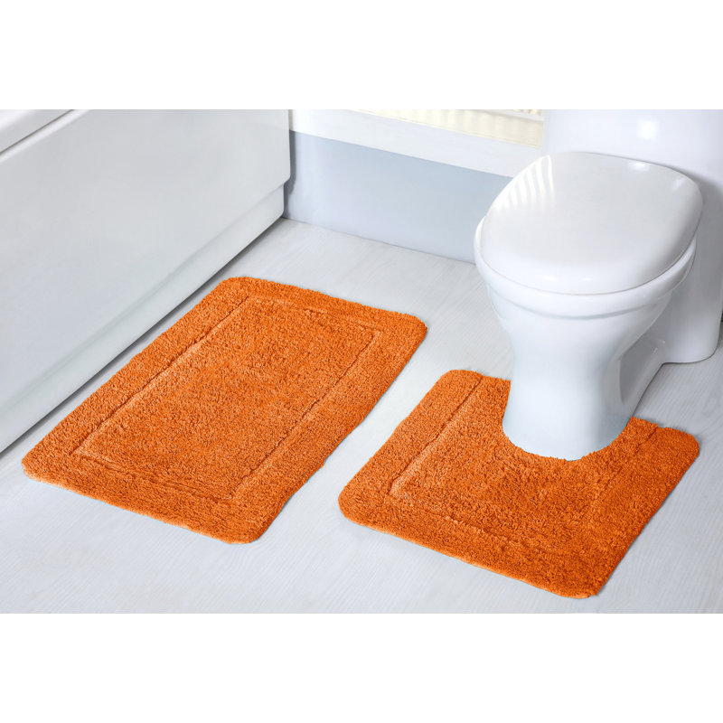 Norelle Mayfair Micro Fibre Bath Set, Orange