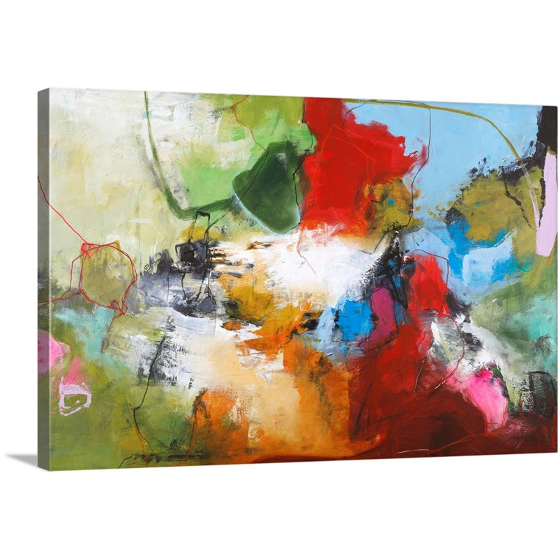 Tango 1 - Painting on Canvas, Wrapped Canvas, 16" H x 24" W x 1.25" D