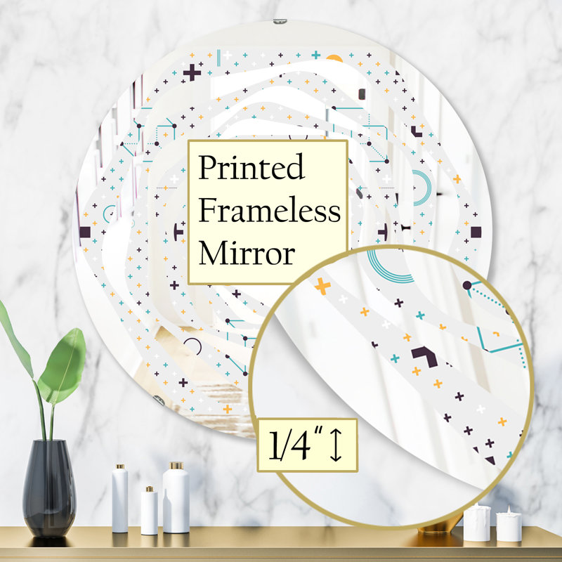 Miroir mural Whirl, H 31,5 po x l po
