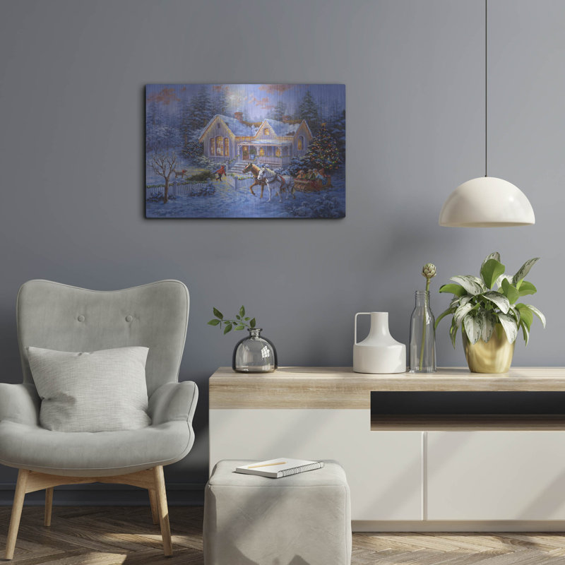  «Welcome Home» par Nicky Boehme, art mural en métal, 24 po x 16 po, H 16 po x l 24 po